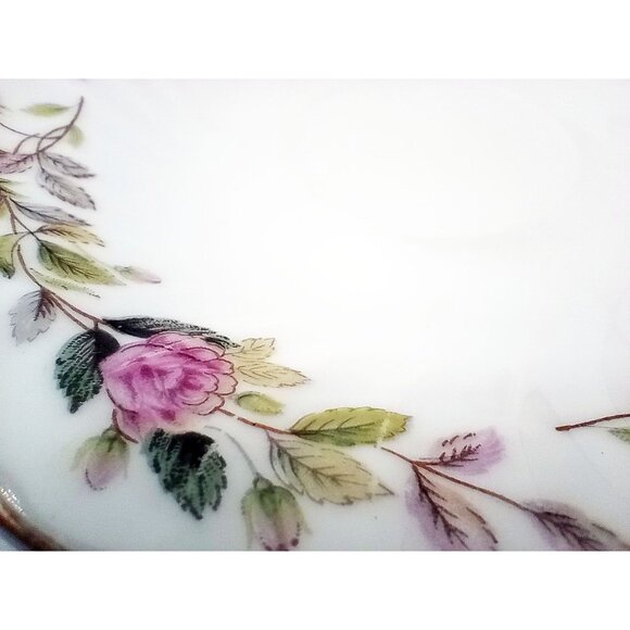 Saucer Regency Rose Creative Fine China 6" Vintage Flowers Gold Rim Discontinued - Picture 9 of 16